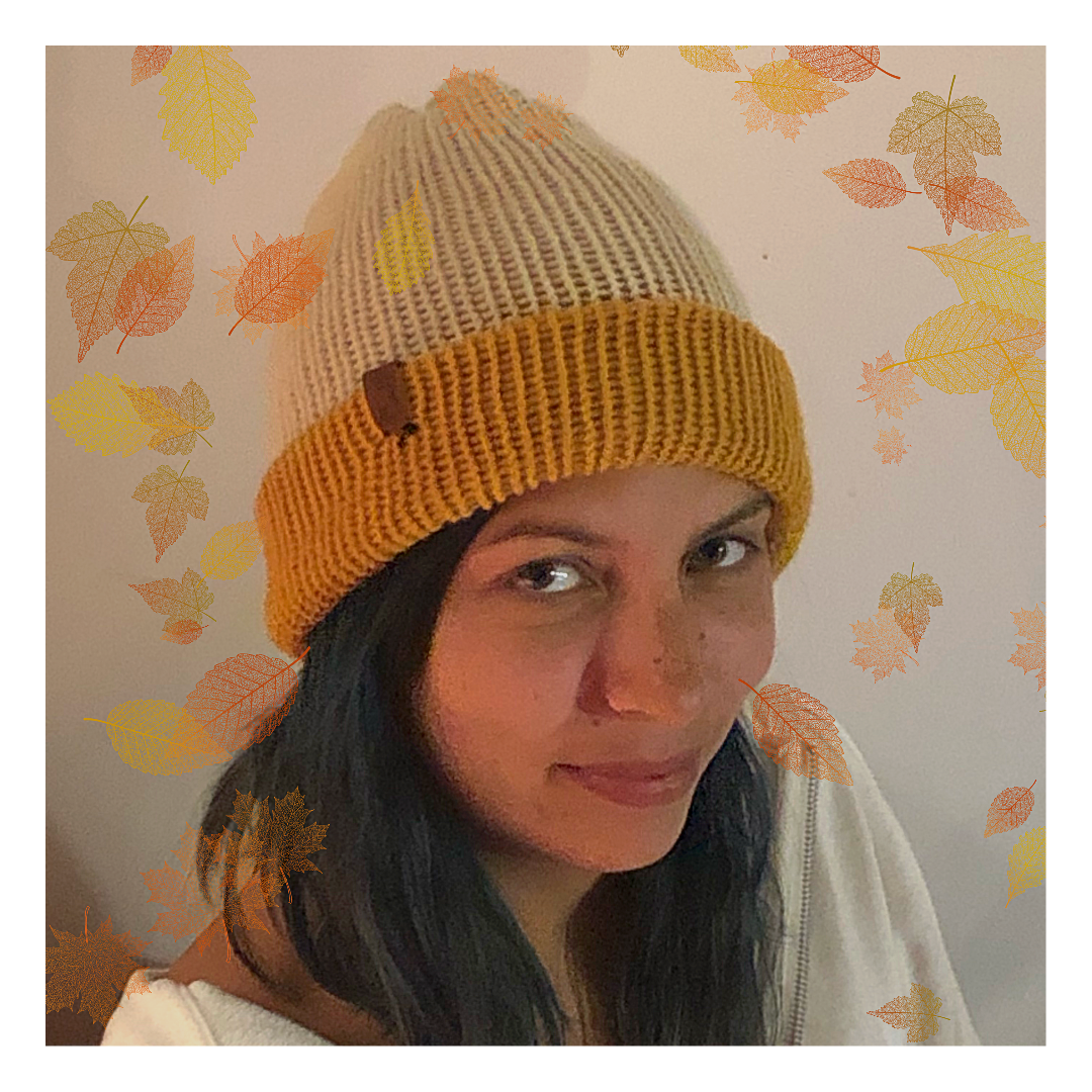Ecoresse  Chapeau tricoté fait à la main/ Hand made knitted hat