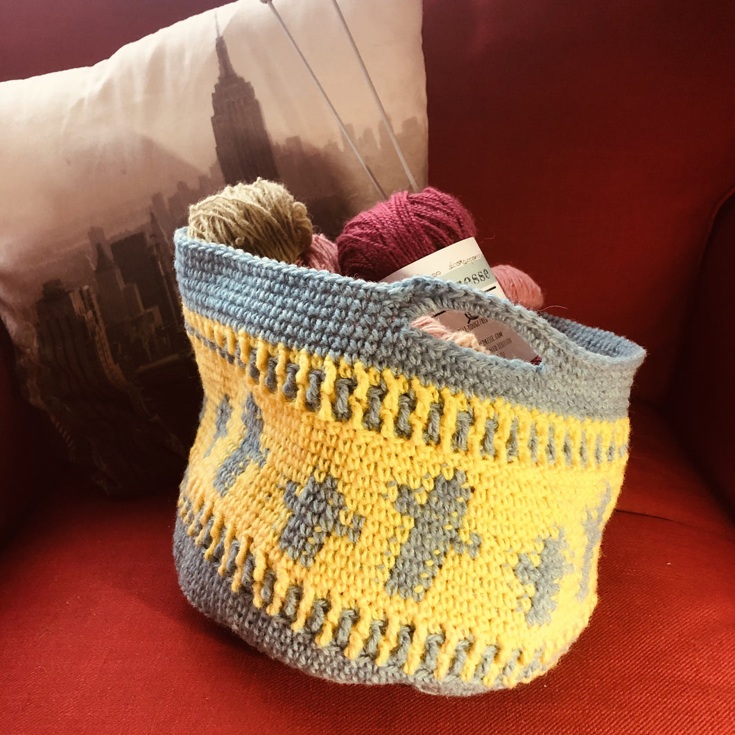 Kit Panier en crochet Cactus/Crochet Cactus Basket Kit